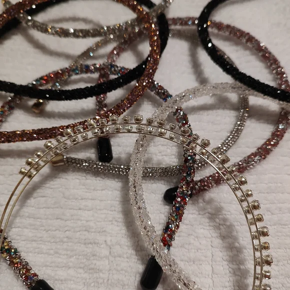 Sparkling Rhinestone Bangle Set - Picture 3 of 4